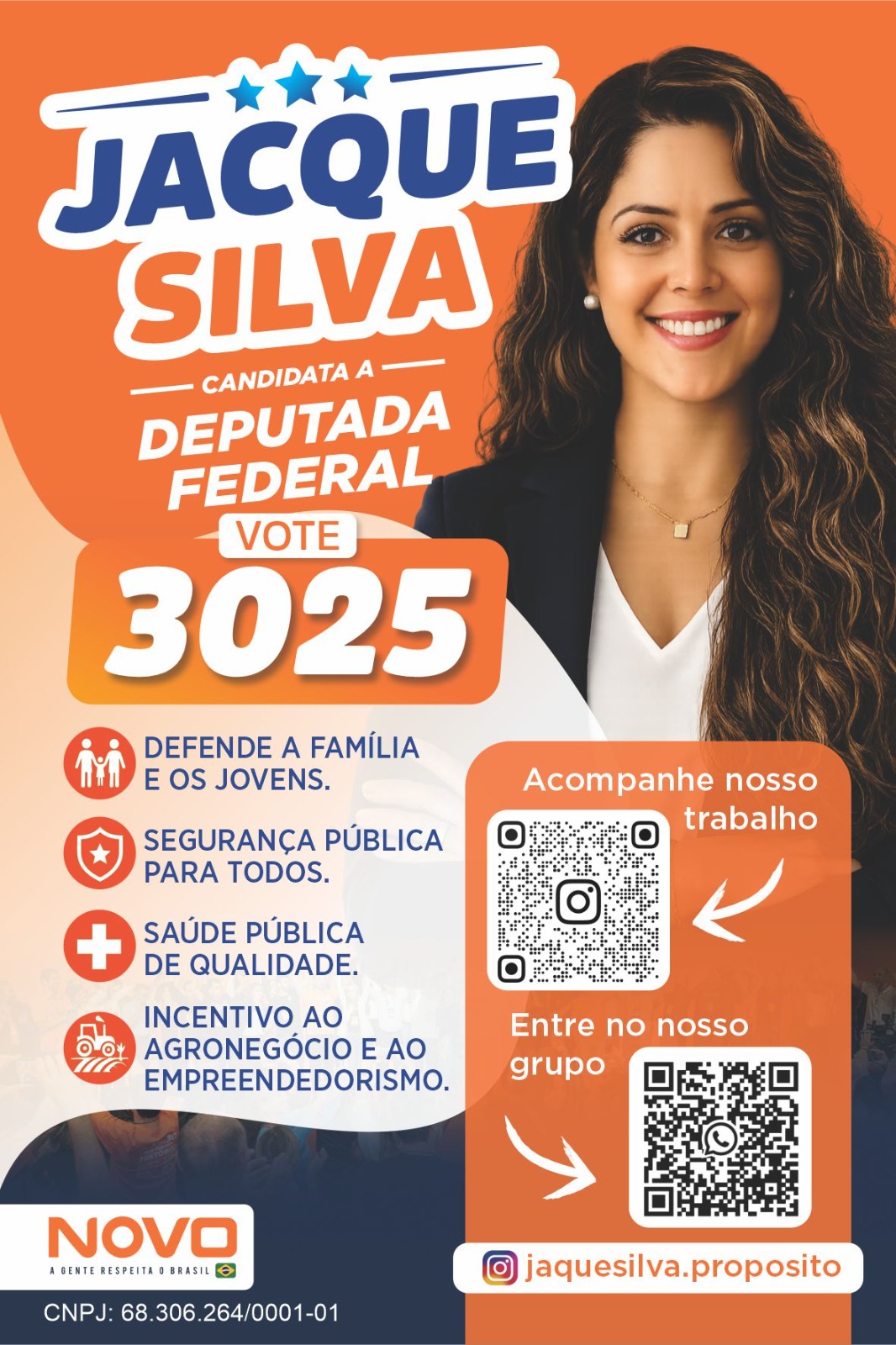 Material de campanha de Jacque Silva 3025